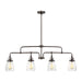 Myhouse Lighting Generation Lighting - 6614504-710 - Four Light Island Pendant - Belton - Bronze