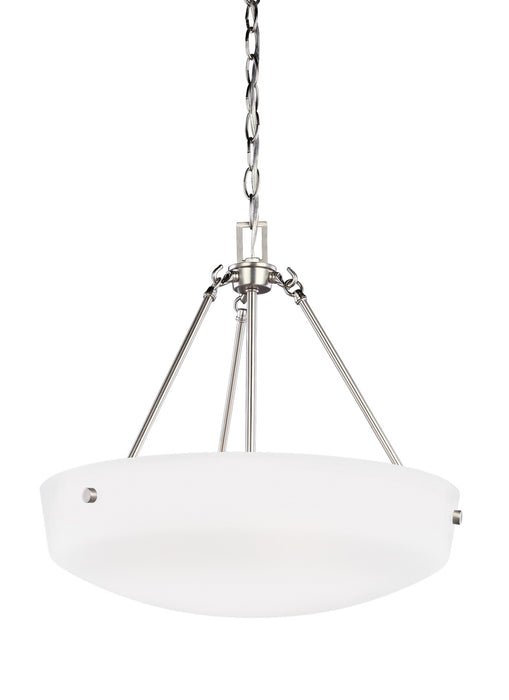 Myhouse Lighting Generation Lighting - 6615203-962 - Three Light Pendant - Kerrville - Brushed Nickel