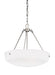 Myhouse Lighting Generation Lighting - 6615203-962 - Three Light Pendant - Kerrville - Brushed Nickel