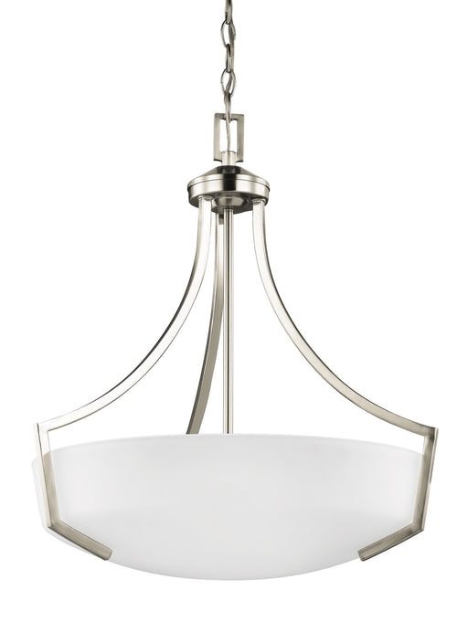 Myhouse Lighting Generation Lighting - 6624503-962 - Three Light Pendant - Hanford - Brushed Nickel