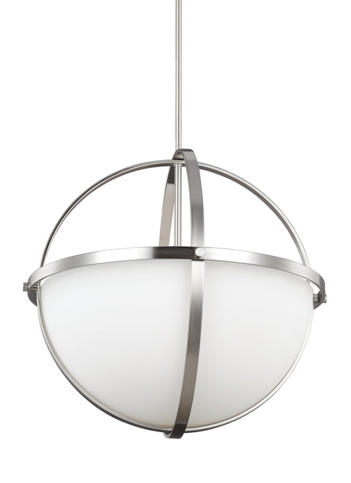 Myhouse Lighting Generation Lighting - 6624603-962 - Three Light Pendant - Alturas - Brushed Nickel