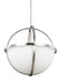 Myhouse Lighting Generation Lighting - 6624603-962 - Three Light Pendant - Alturas - Brushed Nickel