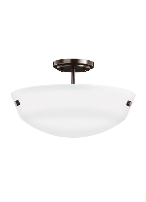 Myhouse Lighting Generation Lighting - 7715202-710 - Two Light Semi-Flush Convertible Pendant - Kerrville - Bronze