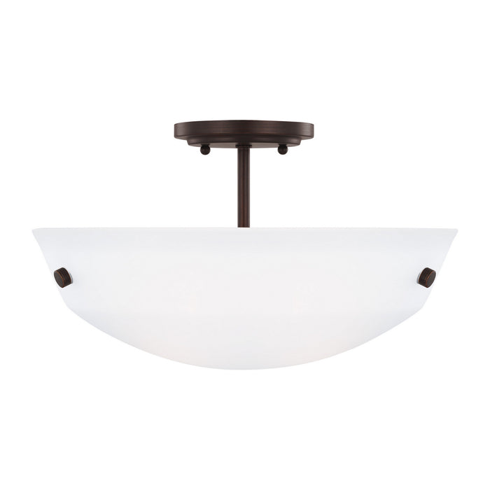 Myhouse Lighting Generation Lighting - 7715202-710 - Two Light Semi-Flush Convertible Pendant - Kerrville - Bronze