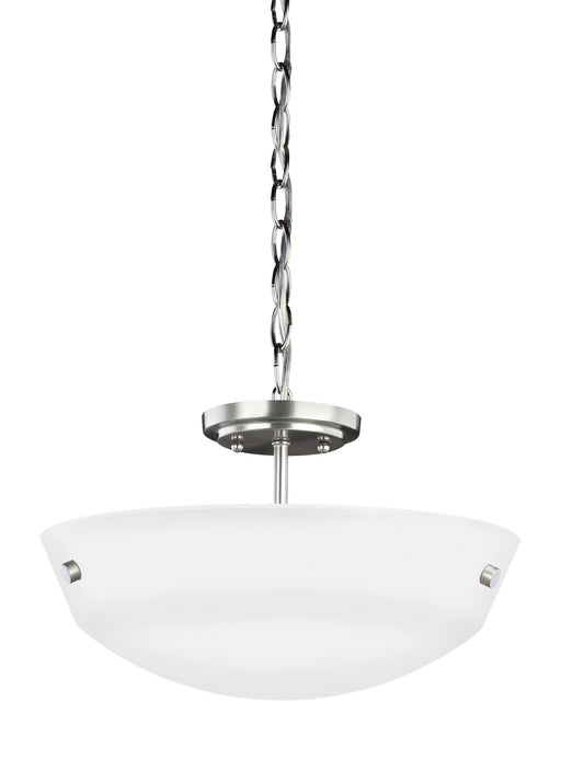 Myhouse Lighting Generation Lighting - 7715202-962 - Two Light Semi-Flush Convertible Pendant - Kerrville - Brushed Nickel