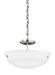 Myhouse Lighting Generation Lighting - 7715202-962 - Two Light Semi-Flush Convertible Pendant - Kerrville - Brushed Nickel