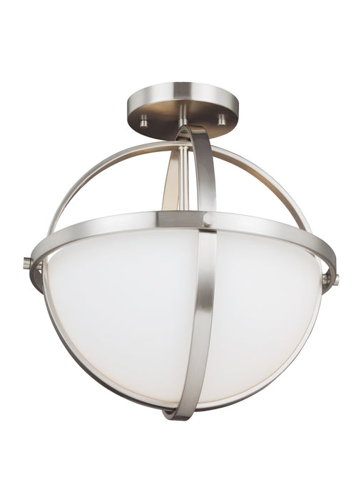 Myhouse Lighting Generation Lighting - 7724602-962 - Two Light Semi-Flush Convertible Pendant - Alturas - Brushed Nickel