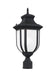 Myhouse Lighting Generation Lighting - 8236301-12 - One Light Outdoor Post Lantern - Childress - Black