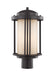 Myhouse Lighting Generation Lighting - 8247901-71 - One Light Outdoor Post Lantern - Crowell - Antique Bronze