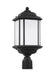 Myhouse Lighting Generation Lighting - 82529-12 - One Light Outdoor Post Lantern - Kent - Black