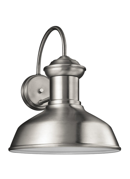 Myhouse Lighting Generation Lighting - 8647701-04 - One Light Outdoor Wall Lantern - Fredricksburg - Satin Aluminum