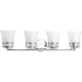 Myhouse Lighting Progress Lighting - P2149-15 - Four Light Bath - Cascadia - Polished Chrome