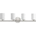Myhouse Lighting Progress Lighting - P2160-09 - Four Light Bath Bracket - Replay - Brushed Nickel