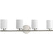 Myhouse Lighting Progress Lighting - P2160-104 - Four Light Bath Bracket - Replay - Polished Nickel