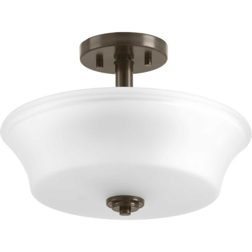 Myhouse Lighting Progress Lighting - P3644-20 - Two Light Semi-Flush Convertible - Cascadia - Antique Bronze