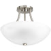 Myhouse Lighting Progress Lighting - P3748-09 - Two Light Semi-Flush Convertible - Gather - Brushed Nickel