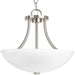 Myhouse Lighting Progress Lighting - P3748-09 - Two Light Semi-Flush Convertible - Gather - Brushed Nickel