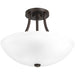 Myhouse Lighting Progress Lighting - P3748-20 - Two Light Semi-Flush Convertible - Gather - Antique Bronze