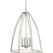 Myhouse Lighting Progress Lighting - P3787-09 - Four Light Foyer Pendant - Tally - Brushed Nickel