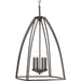 Myhouse Lighting Progress Lighting - P3787-20 - Four Light Foyer Pendant - Tally - Antique Bronze