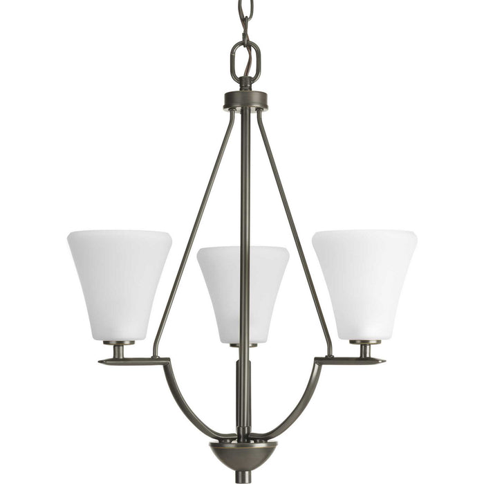 Myhouse Lighting Progress Lighting - P3821-20W - Three Light Foyer Pendant - Bravo - Antique Bronze