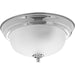 Myhouse Lighting Progress Lighting - P3924-15ET - One Light Flush Mount - Dome Glass - Etched - Polished Chrome