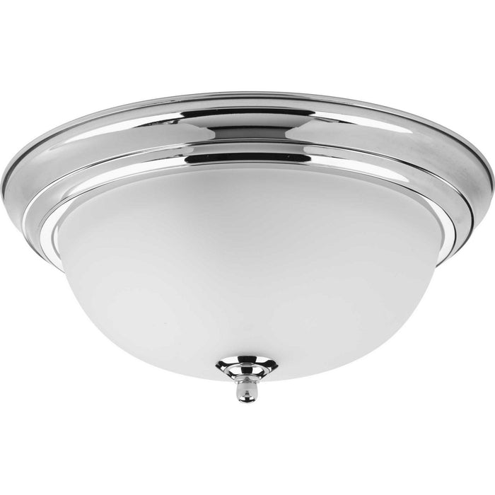 Myhouse Lighting Progress Lighting - P3925-15ET - Two Light Flush Mount - Dome Glass - Etched - Polished Chrome