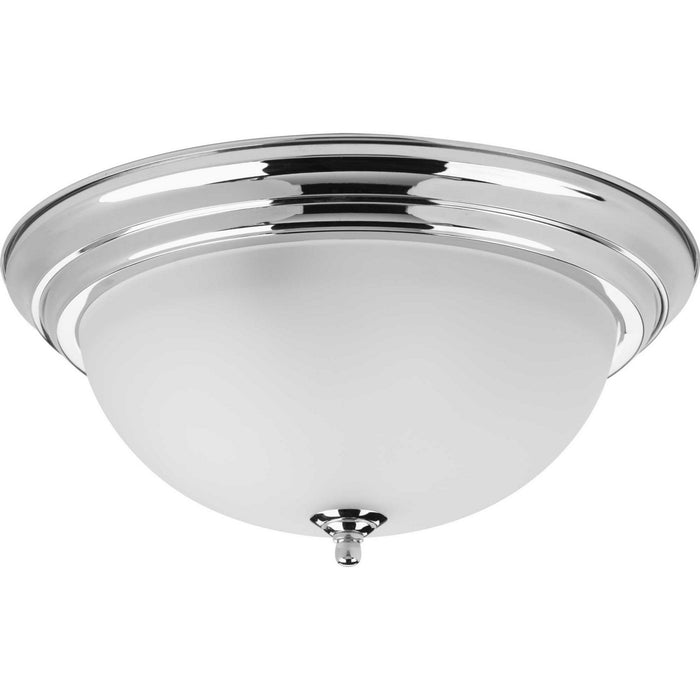 Myhouse Lighting Progress Lighting - P3926-15ET - Three Light Flush Mount - Dome Glass - Etched - Polished Chrome