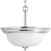 Myhouse Lighting Progress Lighting - P3927-15ET - Two Light Semi-Flush Mount - Dome Glass - Etched - Polished Chrome