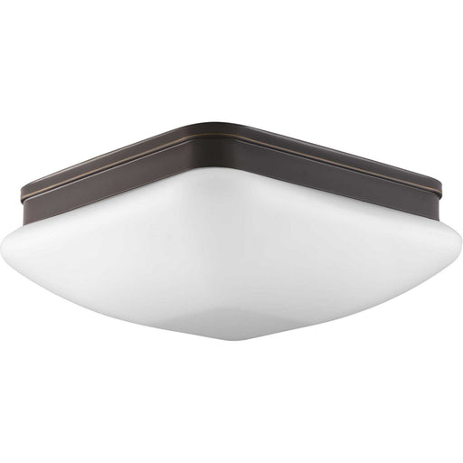 Myhouse Lighting Progress Lighting - P3992-20 - Three Light Flush Mount - Appeal - Opal - Antique Bronze