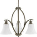 Myhouse Lighting Progress Lighting - P4489-20W - Three Light Chandelier - Joy - Antique Bronze