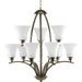 Myhouse Lighting Progress Lighting - P4492-20W - Nine Light Chandelier - Joy - Antique Bronze