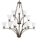 Myhouse Lighting Progress Lighting - P4497-20W - 12 Light Chandelier - Joy - Antique Bronze