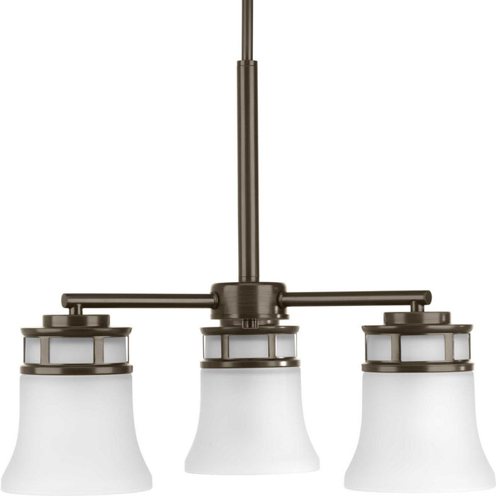 Myhouse Lighting Progress Lighting - P4612-20 - Three Light Chandelier - Cascadia - Antique Bronze