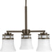 Myhouse Lighting Progress Lighting - P4612-20 - Three Light Chandelier - Cascadia - Antique Bronze