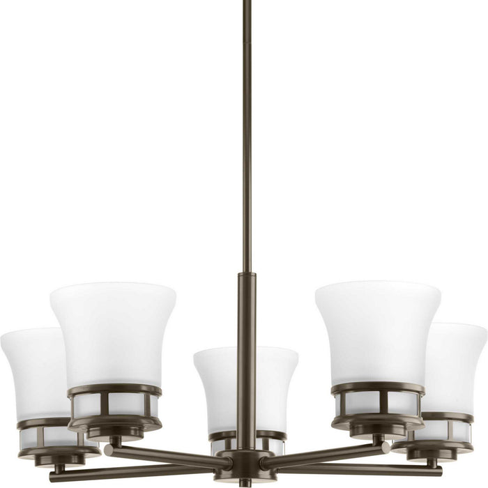 Myhouse Lighting Progress Lighting - P4613-20 - Five Light Chandelier - Cascadia - Antique Bronze