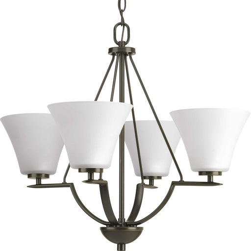 Myhouse Lighting Progress Lighting - P4622-20W - Four Light Chandelier - Bravo - Antique Bronze