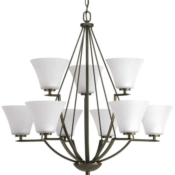 Myhouse Lighting Progress Lighting - P4625-20W - Nine Light Chandelier - Bravo - Antique Bronze