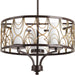 Myhouse Lighting Progress Lighting - P4699-20 - Three Light Chandelier - Cirrine - Antique Bronze