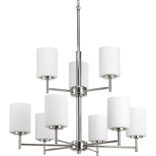 Myhouse Lighting Progress Lighting - P4726-104 - Nine Light Chandelier - Replay - Polished Nickel