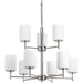 Myhouse Lighting Progress Lighting - P4726-104 - Nine Light Chandelier - Replay - Polished Nickel