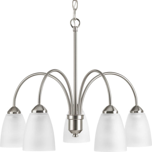 Myhouse Lighting Progress Lighting - P4735-09 - Five Light Chandelier - Gather - Brushed Nickel