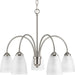 Myhouse Lighting Progress Lighting - P4735-09 - Five Light Chandelier - Gather - Brushed Nickel