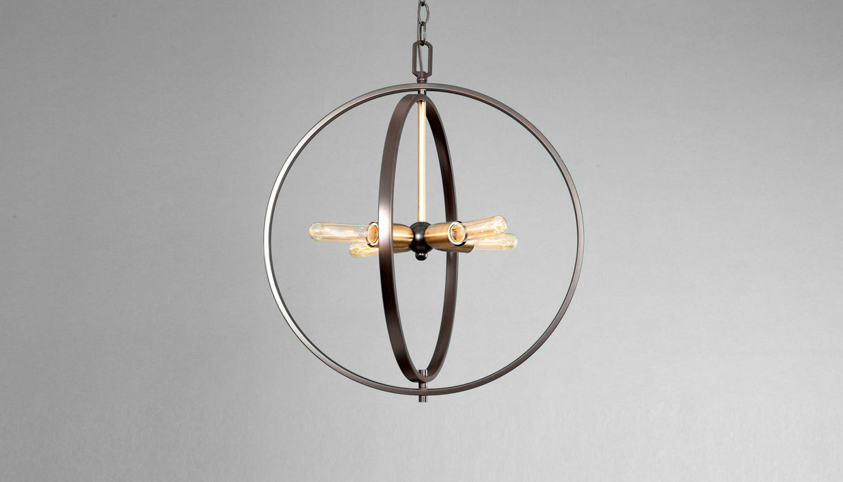 Myhouse Lighting Progress Lighting - P5190-20 - Four Light Pendant - Swing - Antique Bronze