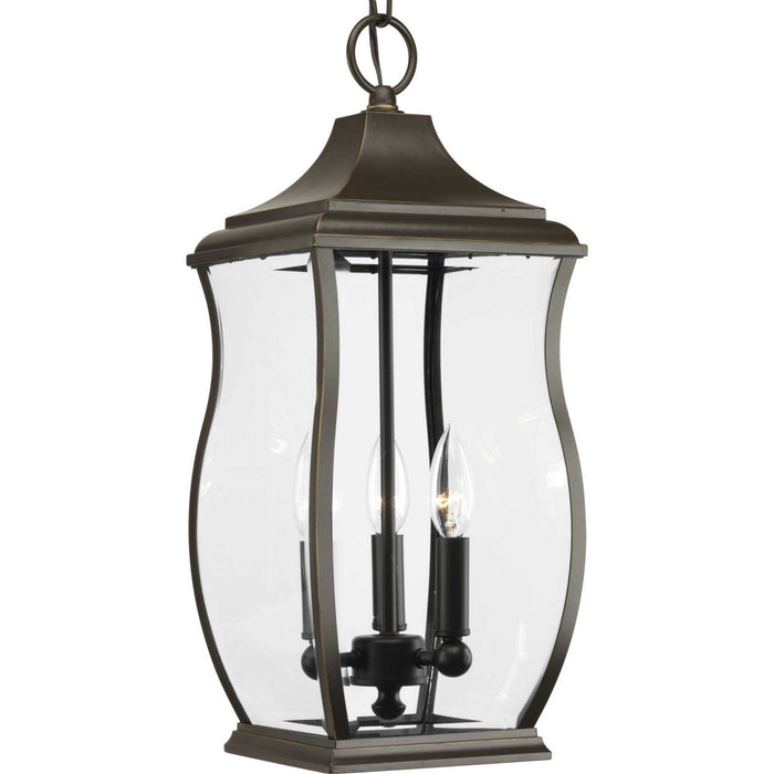 Myhouse Lighting Progress Lighting - P5504-108 - Three Light Hanging Lantern - Township - Oil Rubbed Bronze