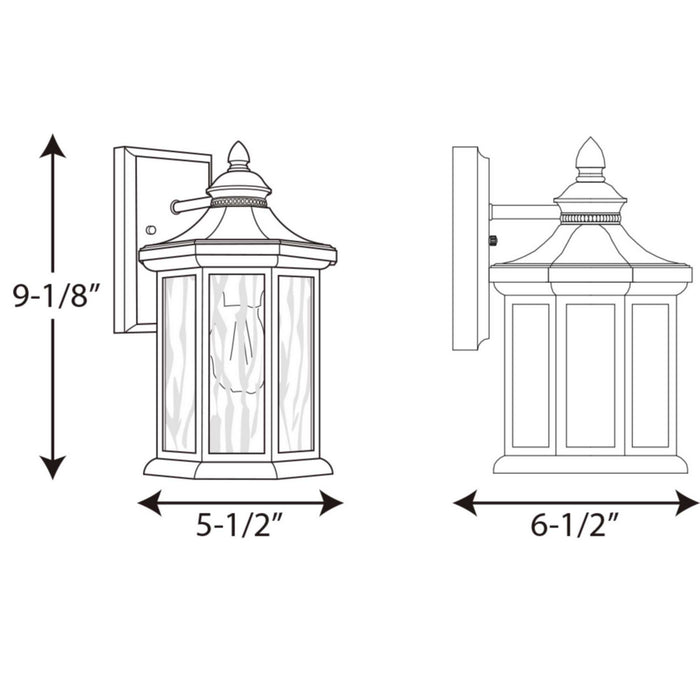 Myhouse Lighting Progress Lighting - P6071-20 - One Light Wall Lantern - Edition - Antique Bronze