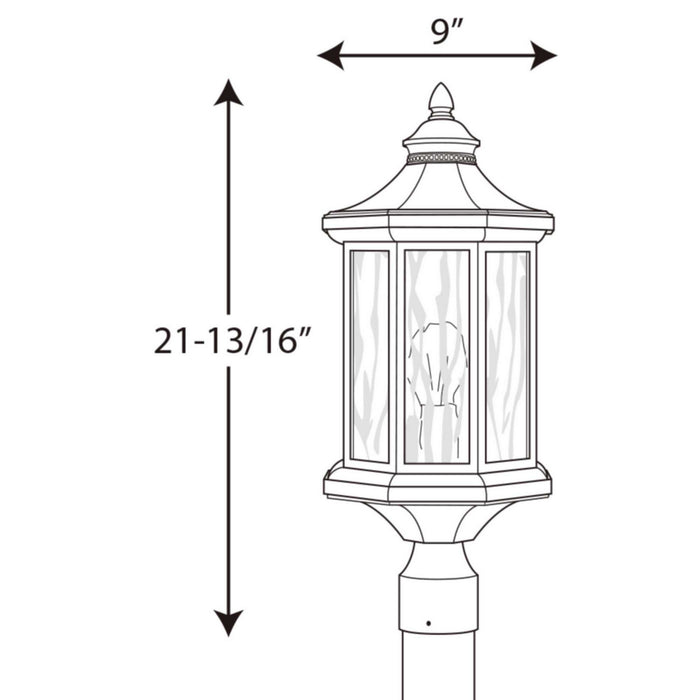 Myhouse Lighting Progress Lighting - P6429-20 - One Light Post Lantern - Edition - Antique Bronze