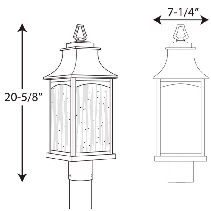 Myhouse Lighting Progress Lighting - P6432-108 - Two Light Post Lantern - Maison - Oil Rubbed Bronze