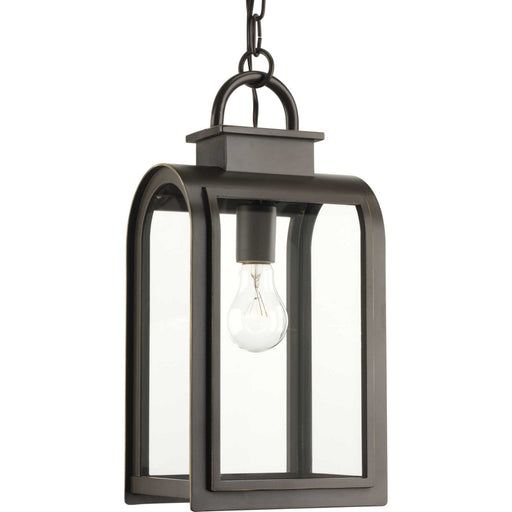 Myhouse Lighting Progress Lighting - P6531-108 - One Light Hanging Lantern - Refuge - Oil Rubbed Bronze