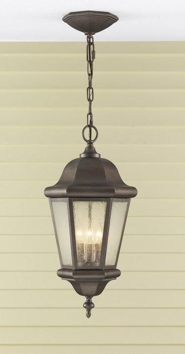 Myhouse Lighting Generation Lighting - OL5911CB - Three Light Outdoor Pendant - Martinsville - Corinthian Bronze